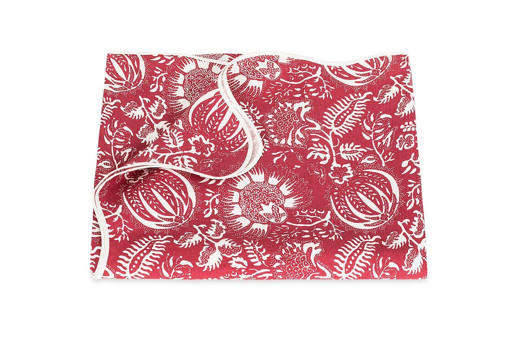 Granada Scarlet Red Tablecloths by Matouk Schumacher