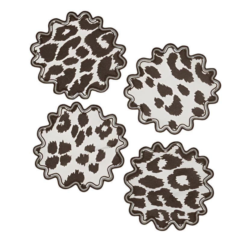 Iconic Leopard Cocktail Napkins by Matouk | Schumacher