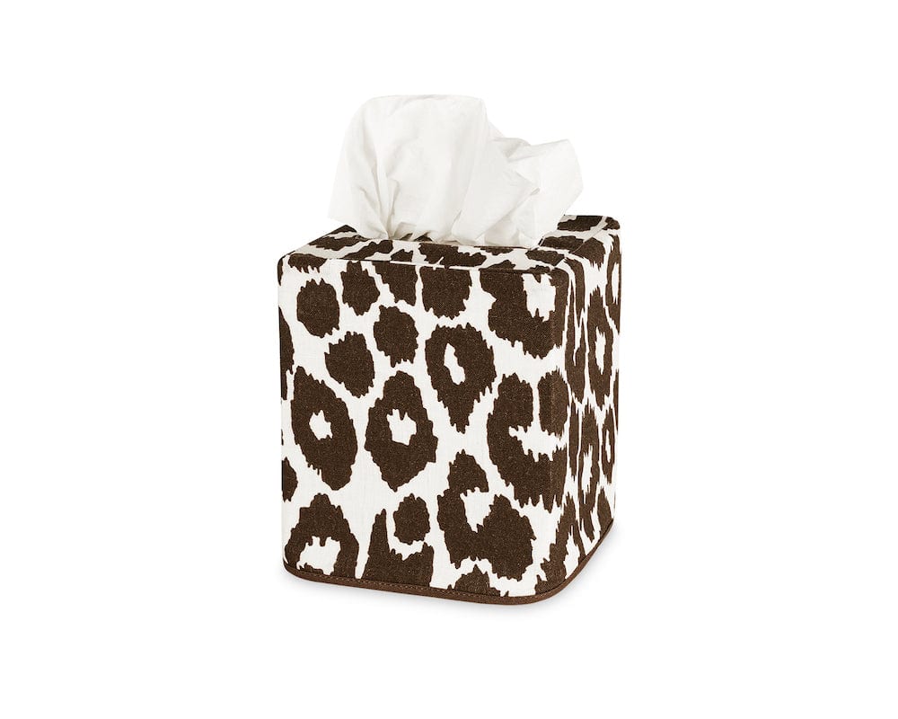 Iconic Leopard Tissue Box Covers by Matouk Schumacher