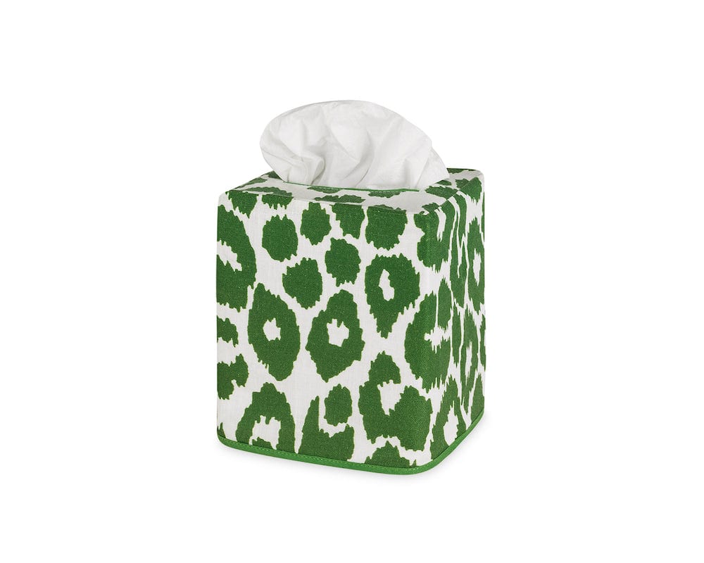 Iconic Leopard Tissue Box Covers by Matouk Schumacher