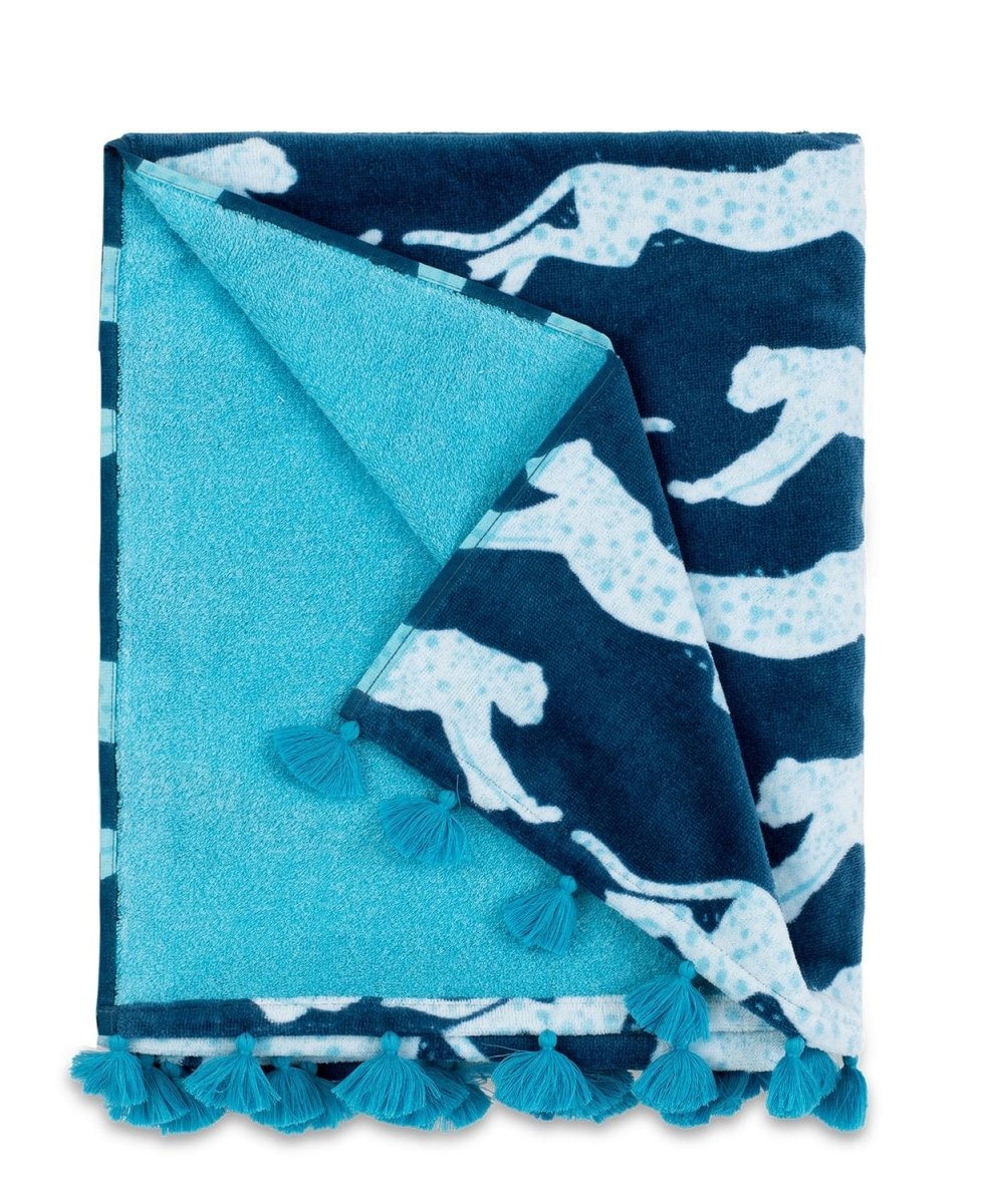 Leaping Leopard Beach Towels by Matouk Schumacher