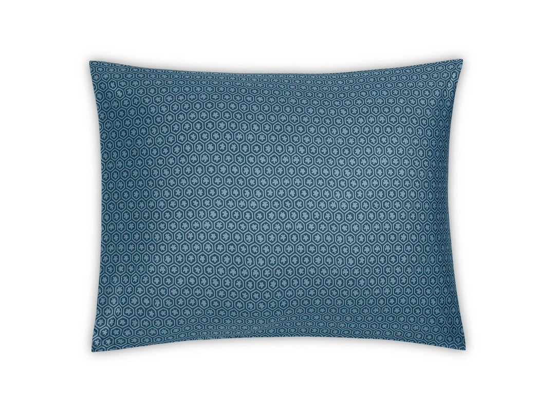 Levi Prussian Blue Bedding by Matouk Schumacher