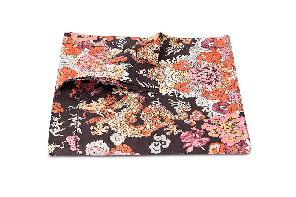 Magic Mountain Chocolate Persimmon Tablecloths by Matouk Schumacher