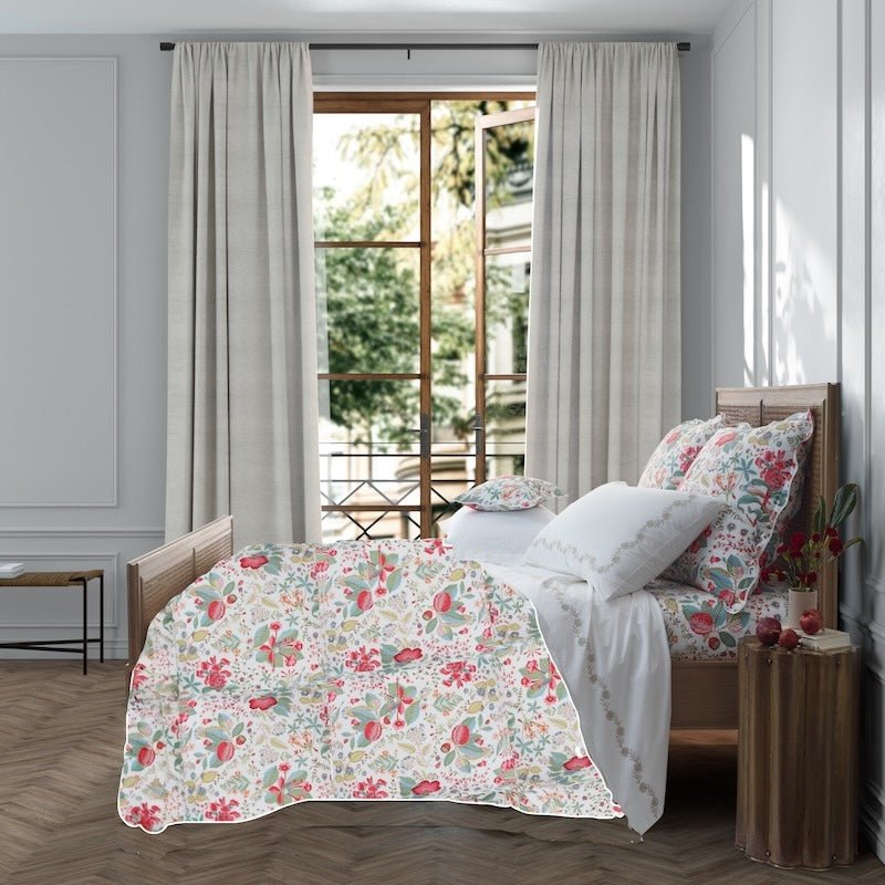 Pomegranate Pink Coral Bedding by Matouk | Schumacher