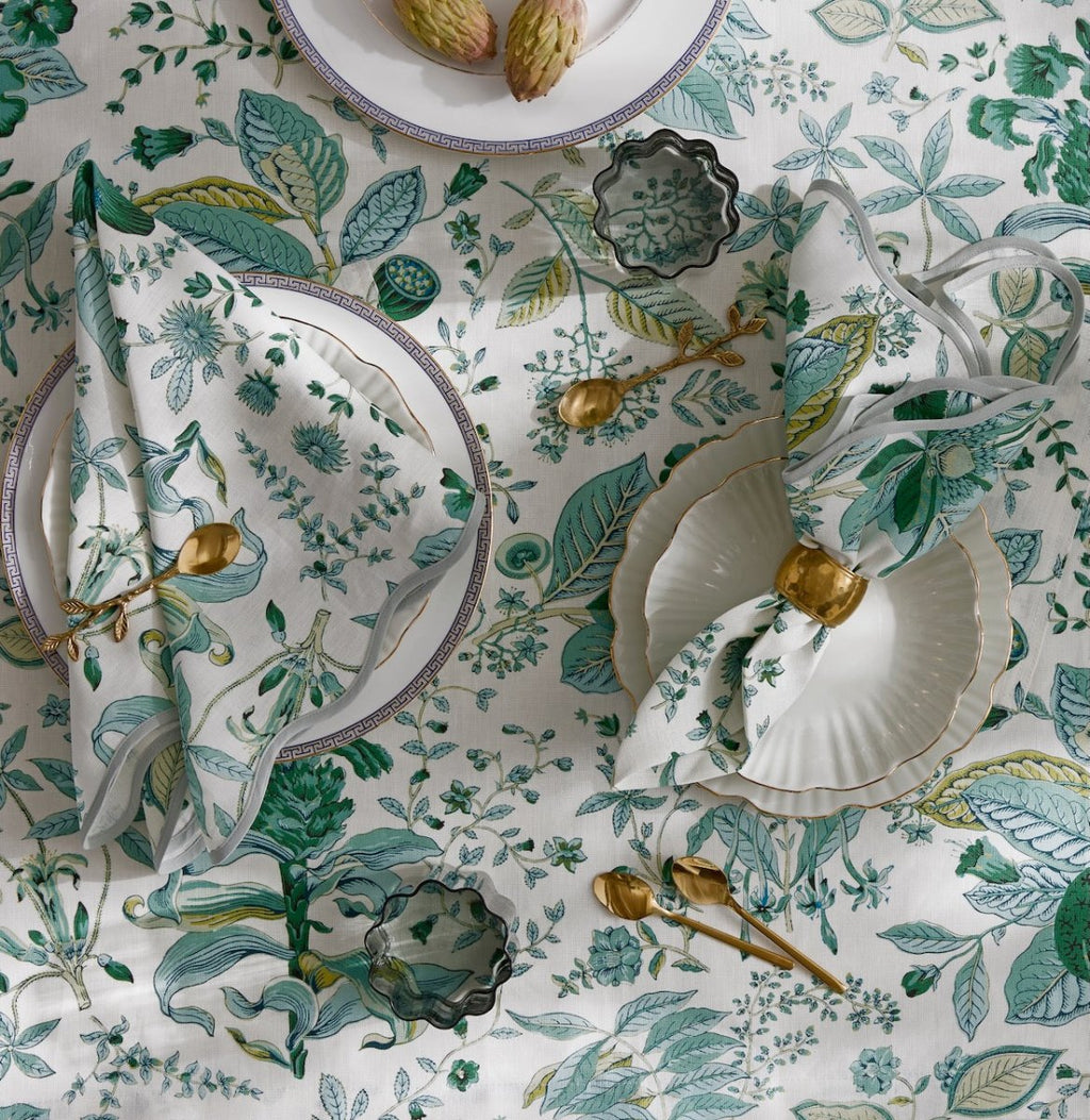 Pomegranate Emerald Green Napkins by Matouk Schumacher