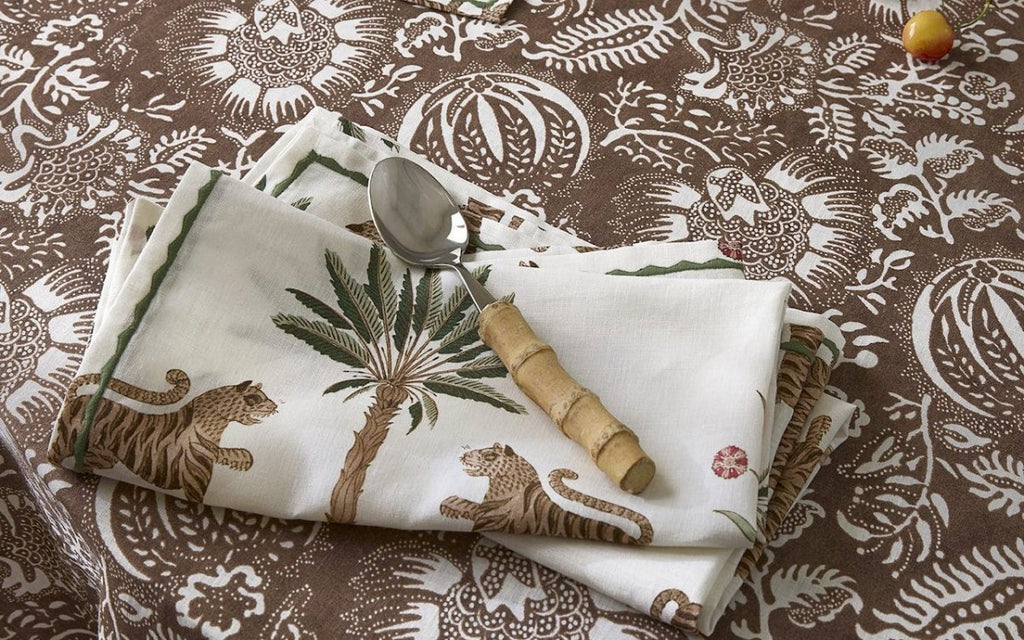Tiger Palm Napkins by Matouk Schumacher