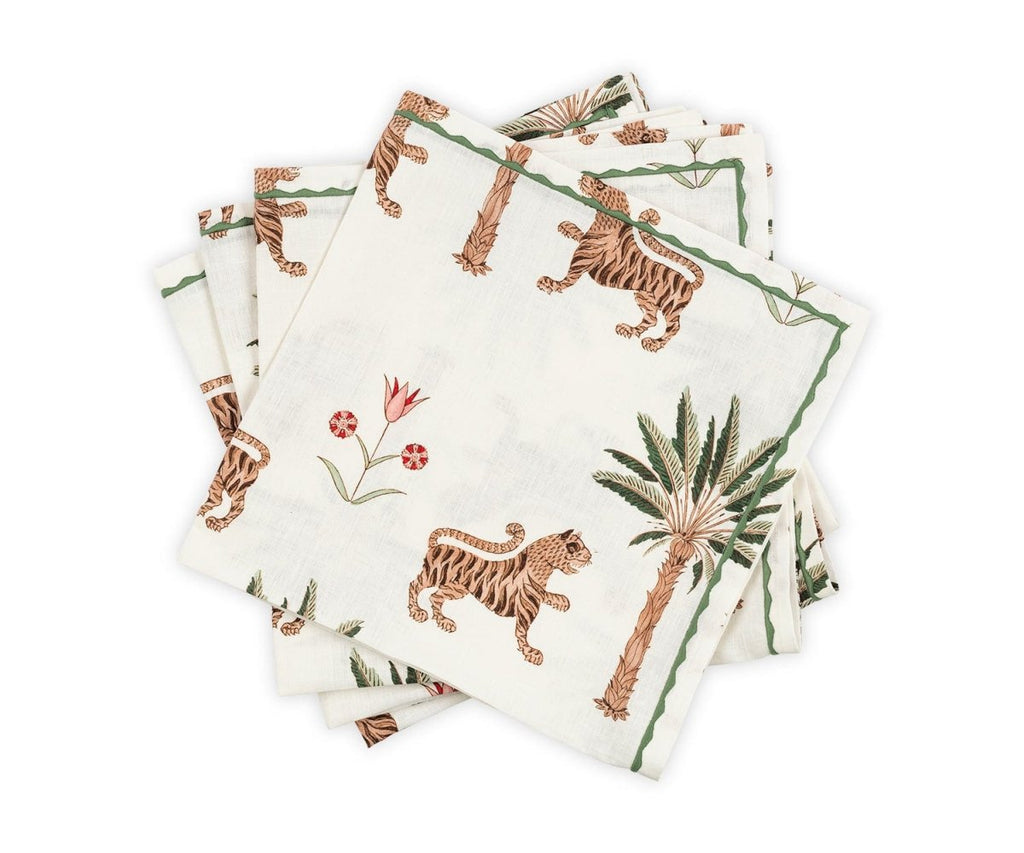 Tiger Palm Napkins by Matouk Schumacher