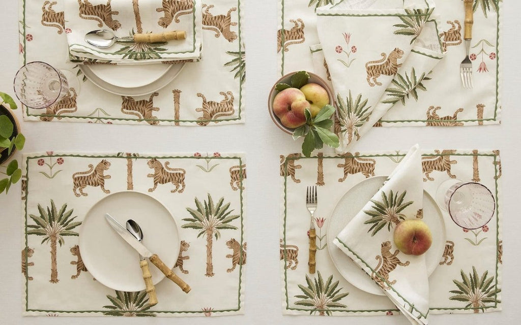 Tiger Palm Placemats by Matouk Schumacher