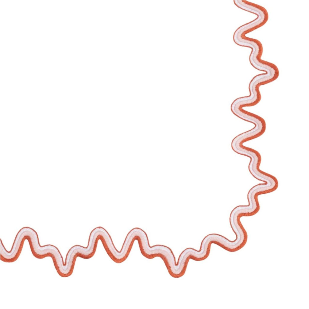 Wave Guest Towels in Carnelian by Matouk