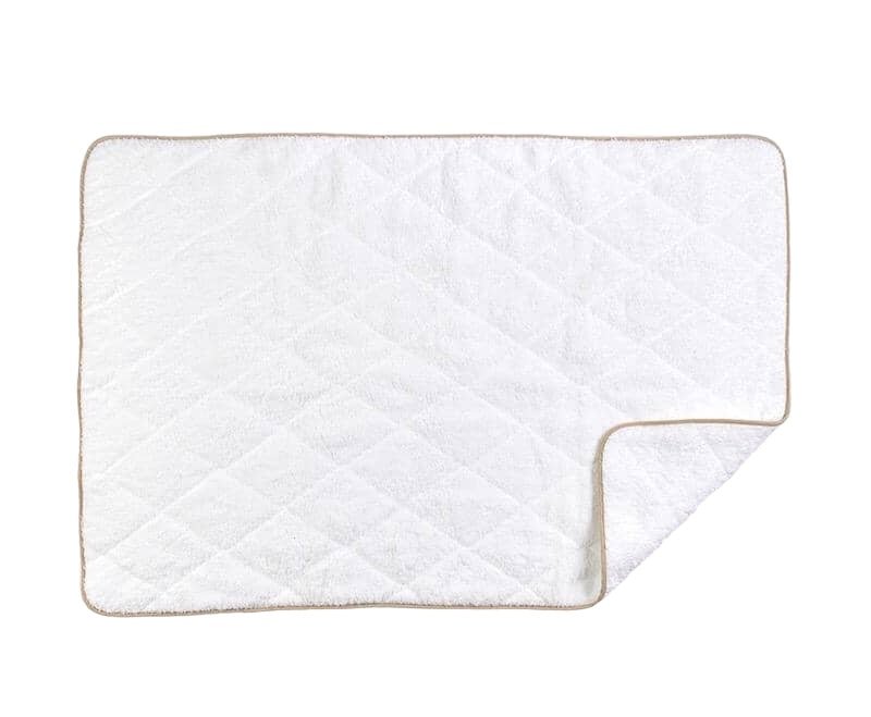 Cairo Towels in White with Linen by Matouk