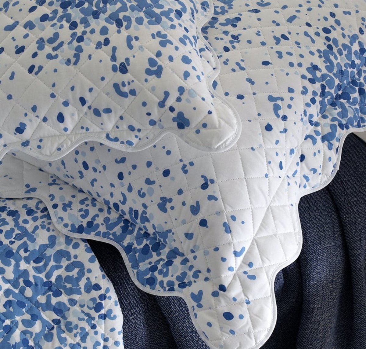 Poppy Azure Bedding by Lulu DK Matouk