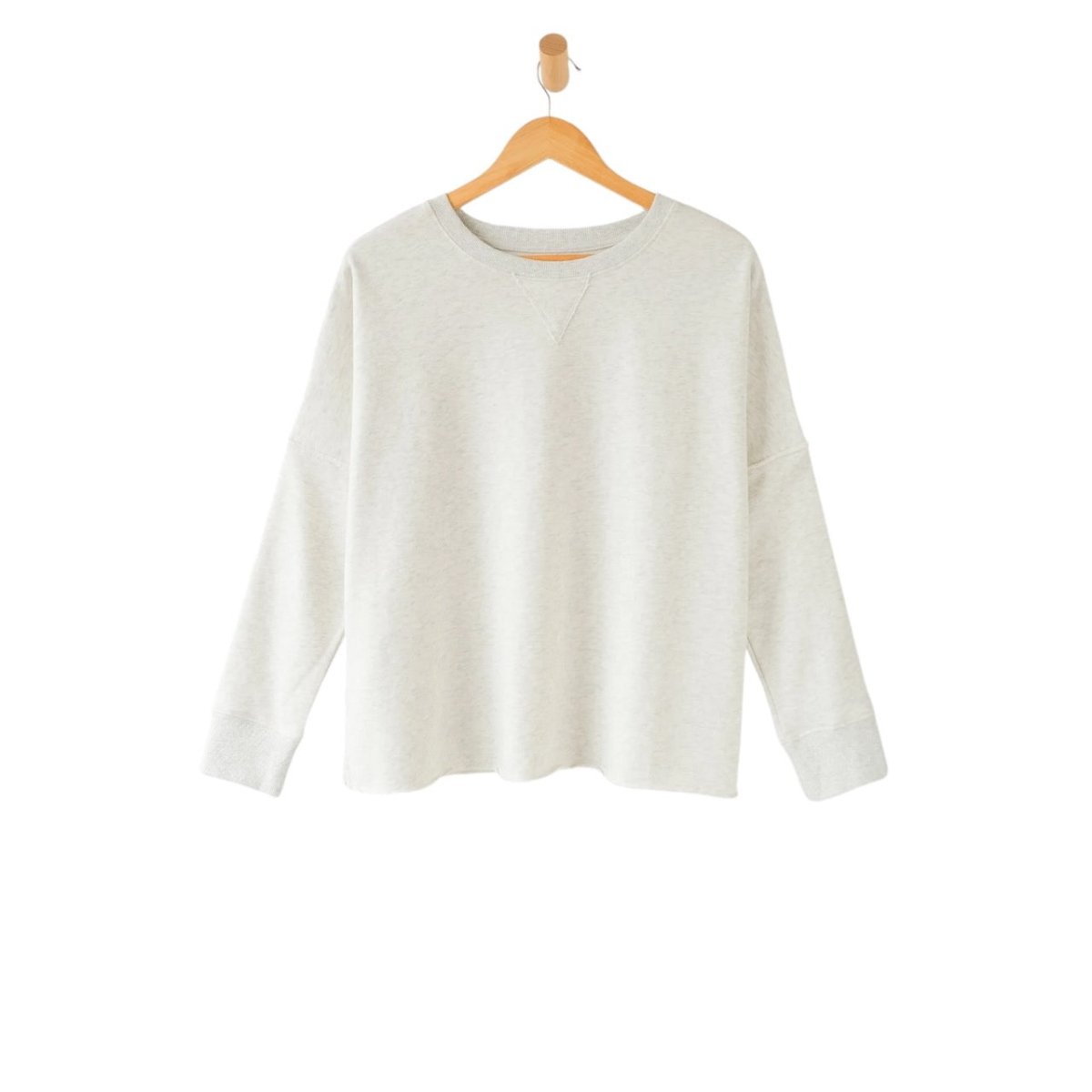 Frenchie Crewneck Sweatshirt in Ash Heather by Mersea