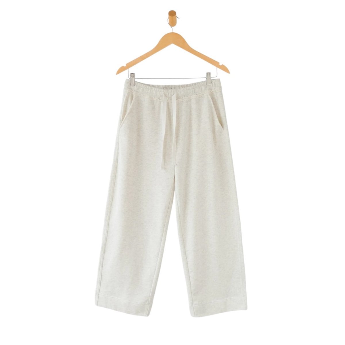 Frenchie Wide Leg Pant in Ash Heather by Mersea