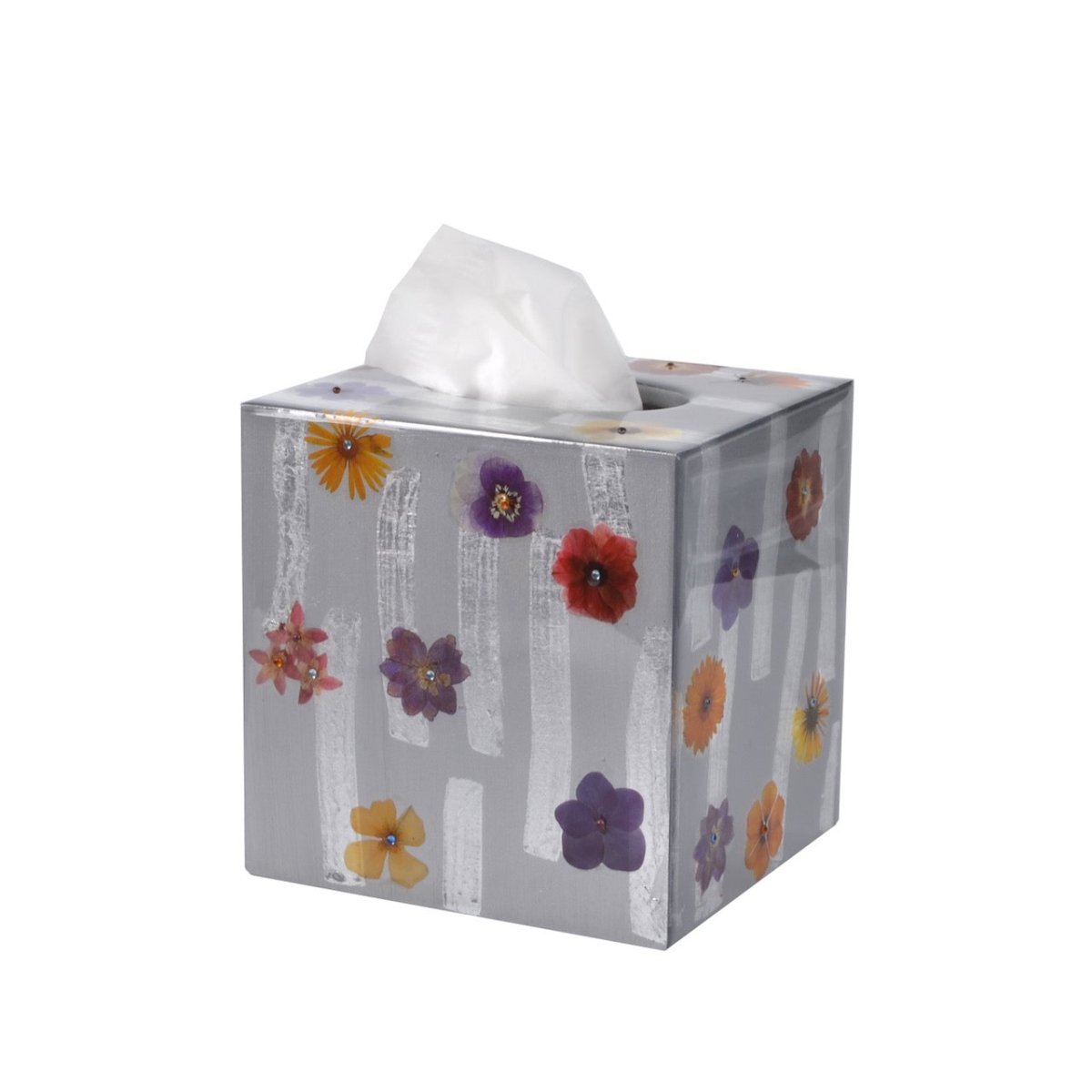 Fleur Wild Flowers with Cabochon Stones Bath Accessories by Mike + Ally