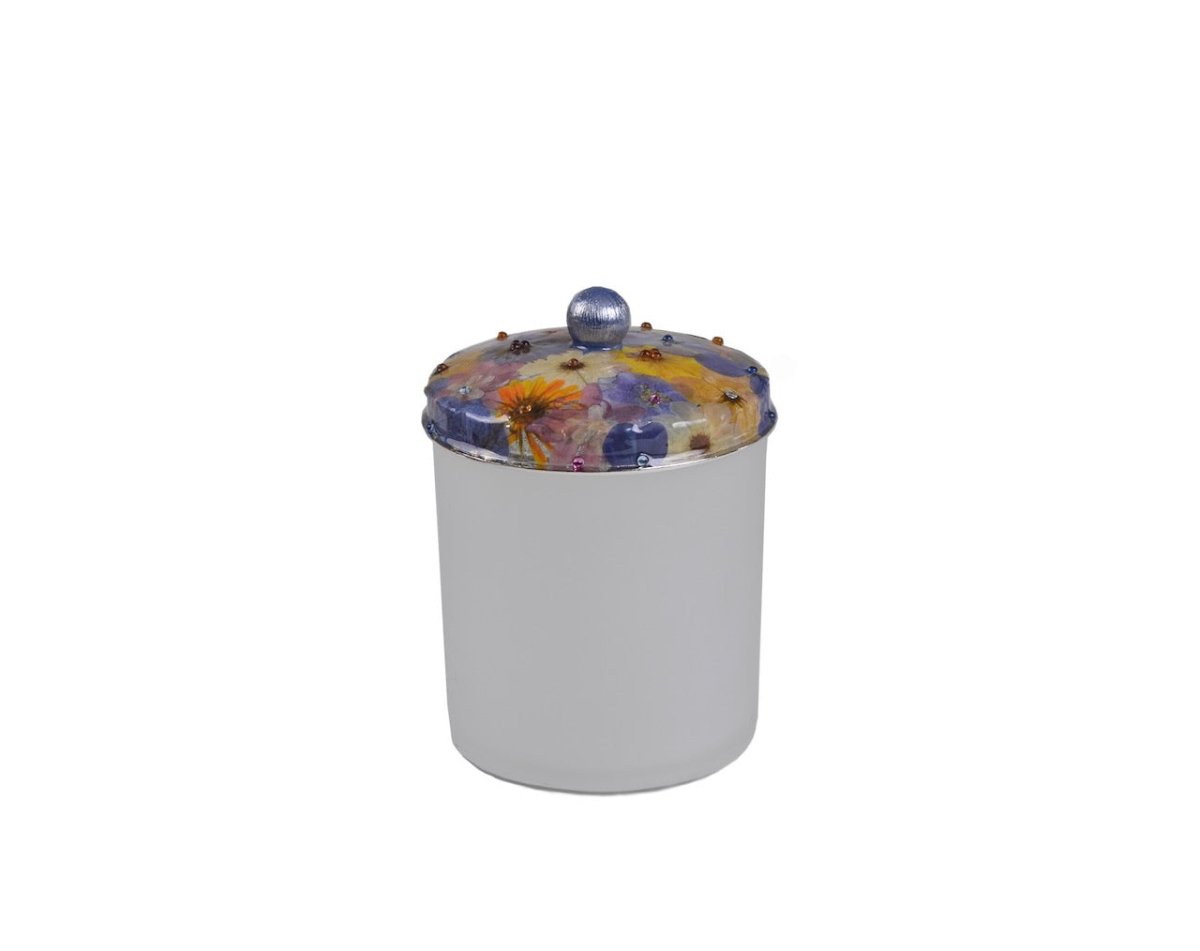 Fleur Wild Flowers with Cabochon Stones Bath Accessories by Mike + Ally