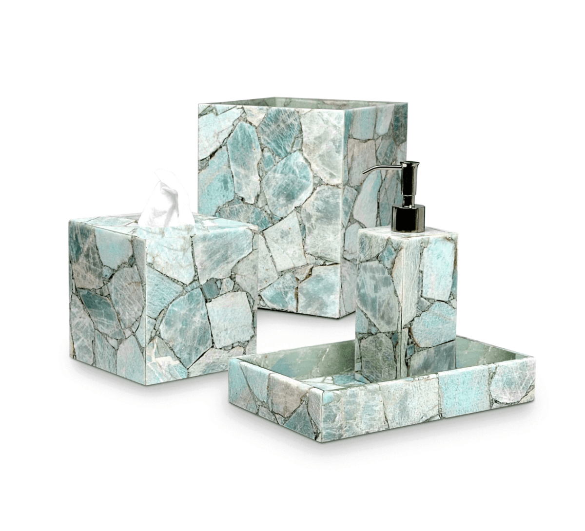 Taj Amazonite Bath Accessories by Mike + Ally