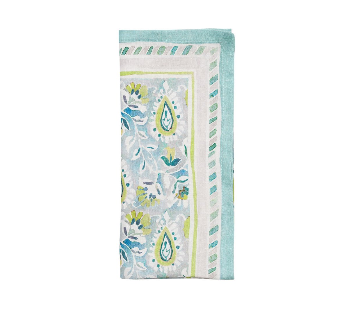 Mira Napkins in Seafoam & Green Set of 4 by Kim Seybert