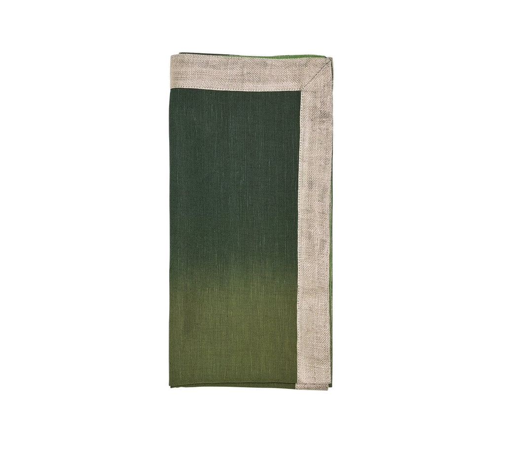 Dip Dye Napkin in Olive & Green Set of 4 by Kim Seybert