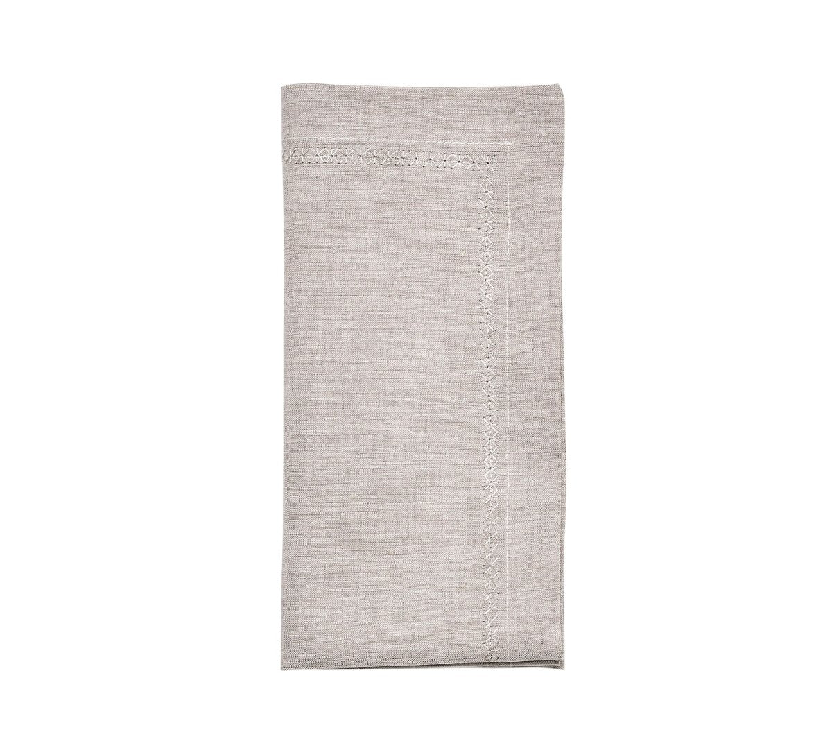 Classic Napkin in Gray Set of 4 by Kim Seybert