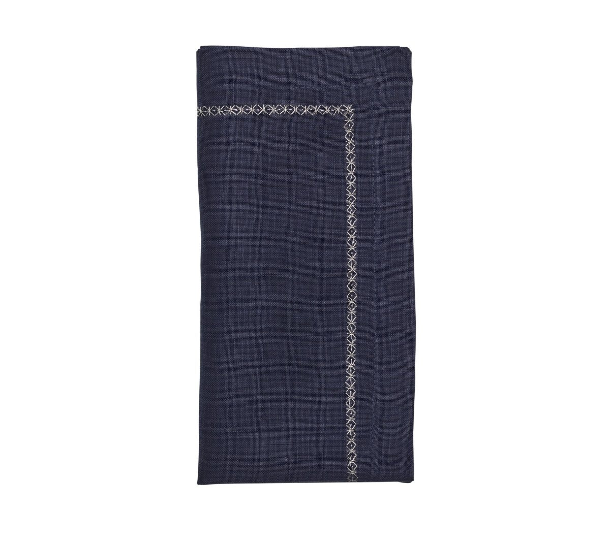 Classic Napkin in Navy Set of 4 by Kim Seybert