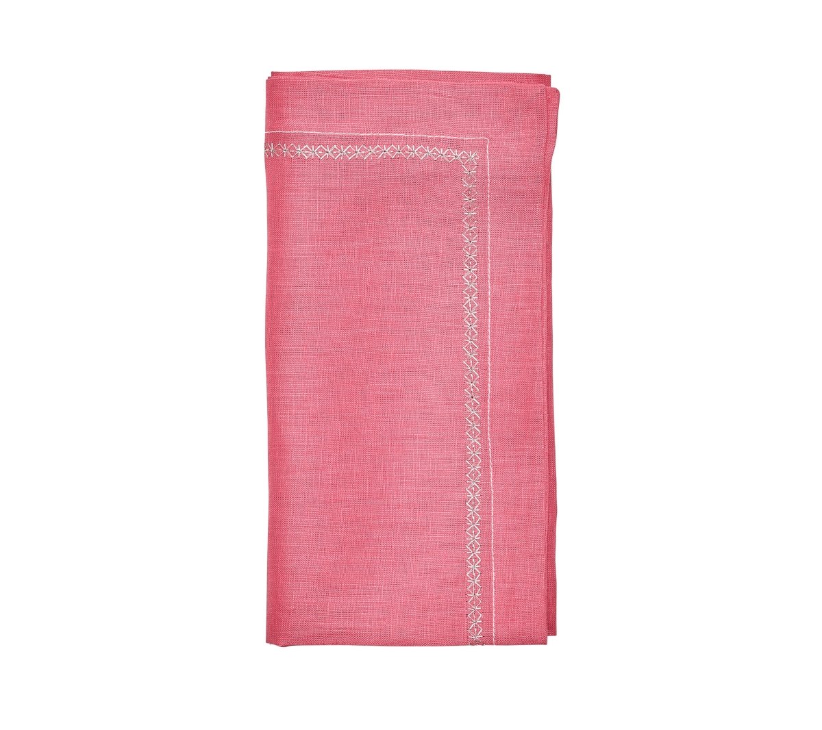 Classic Napkin in Pink Set of 4 by Kim Seybert