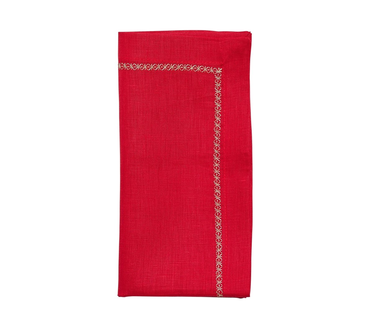 Classic Napkin in Red Set of 4 by Kim Seybert