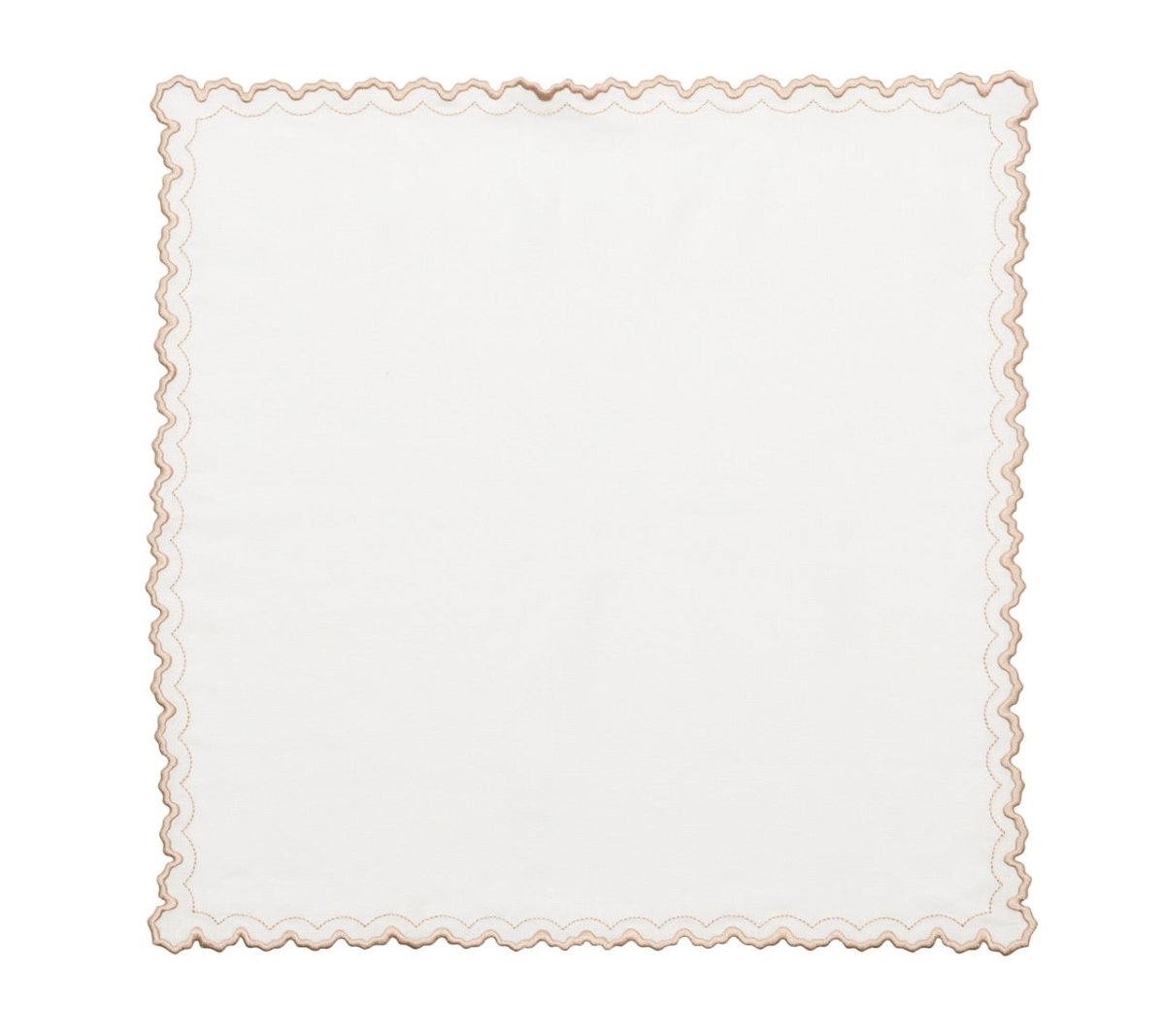 Arches Napkins in White & Natural Set of 4 by Kim Seybert