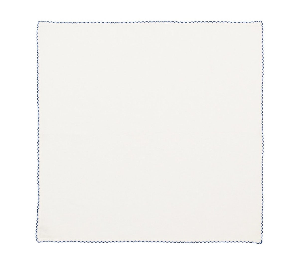 Casbah Napkins Set of 4 White & Blue by Kim Seybert