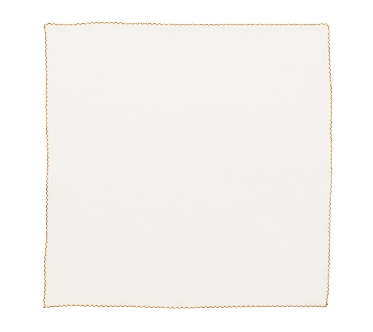 Casbah Napkins Set of 4 White & Natural by Kim Seybert