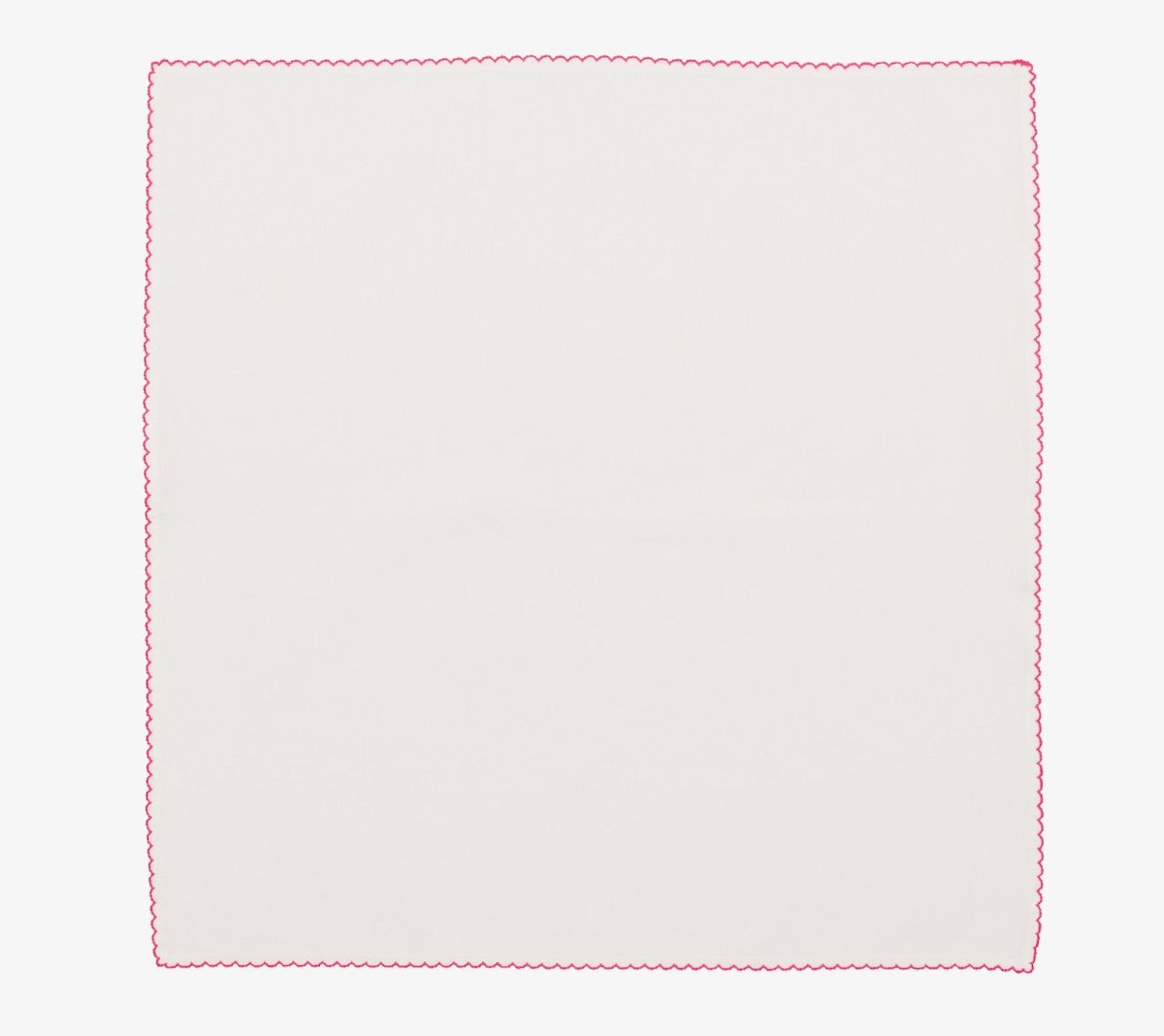Casbah Napkins Set of 4 White & Pink by Kim Seybert