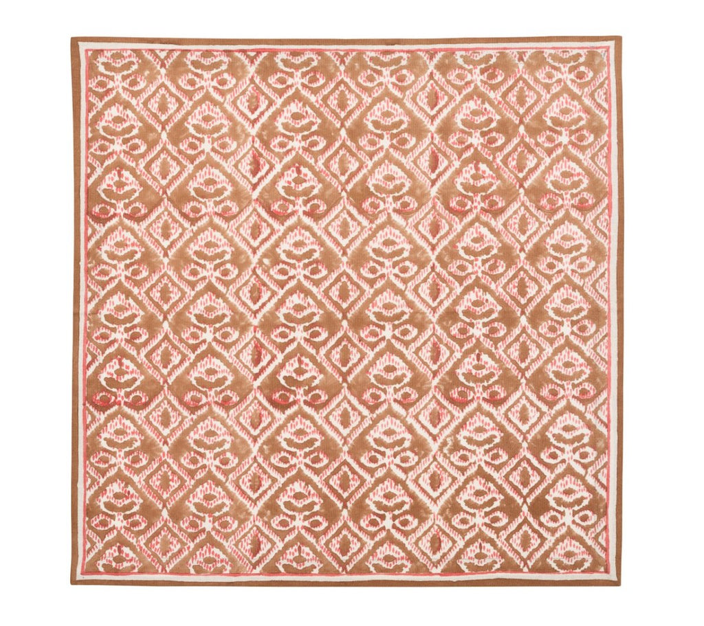 Alfresco Napkins Set of 4 in Brown & Orange by Kim Seybert