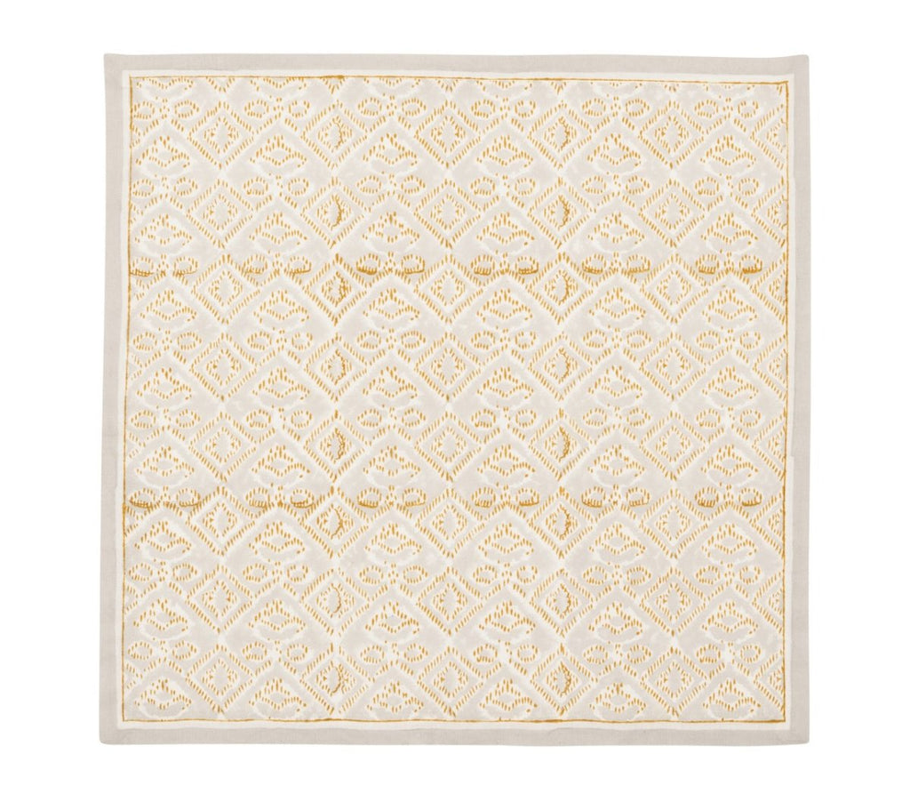 Alfresco Napkins Set of 4 in Natural & Gray by Kim Seybert