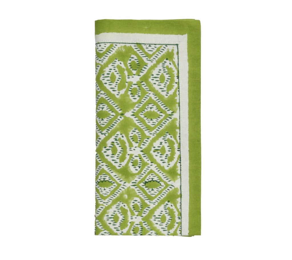 Alfresco Napkins Set of 4 in Olive & Green by Kim Seybert