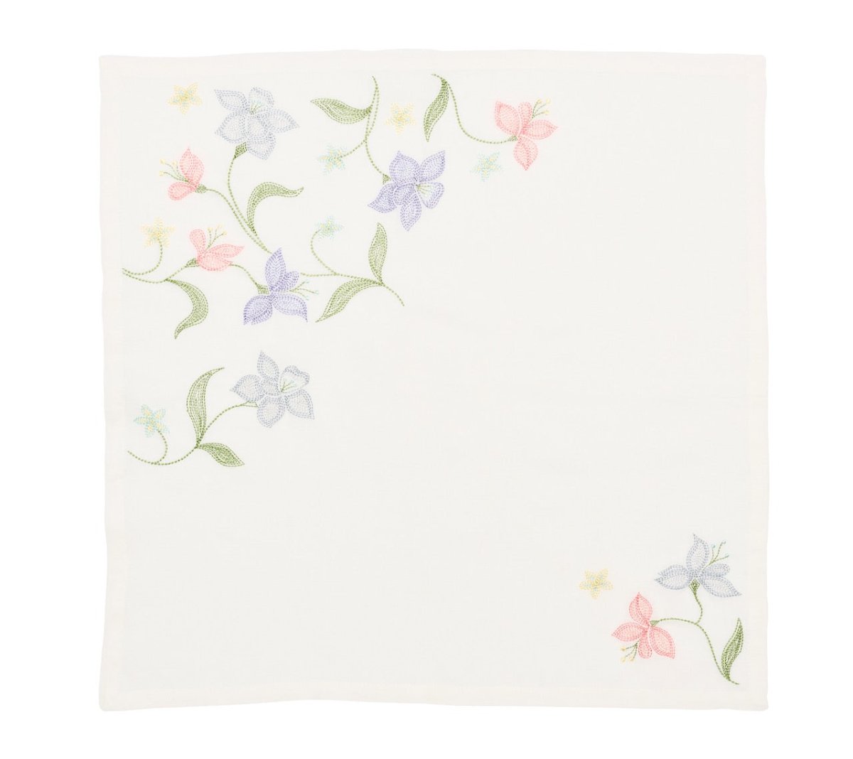 Vista Napkins in White & Multi by Kim Seybert