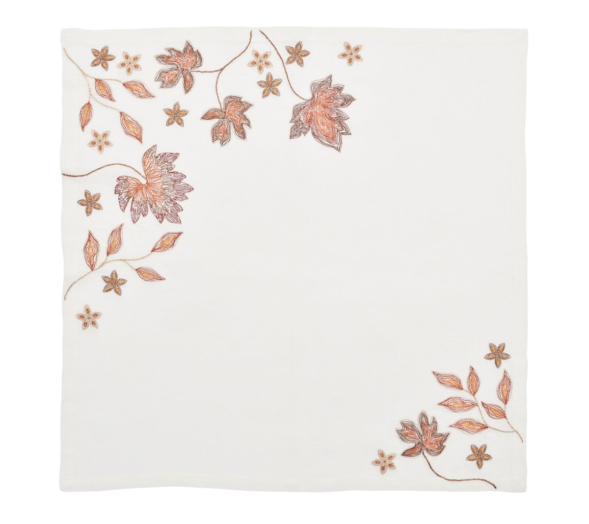 Maple Hues Napkin in White & Multi, Set of 4 Kim Seybert