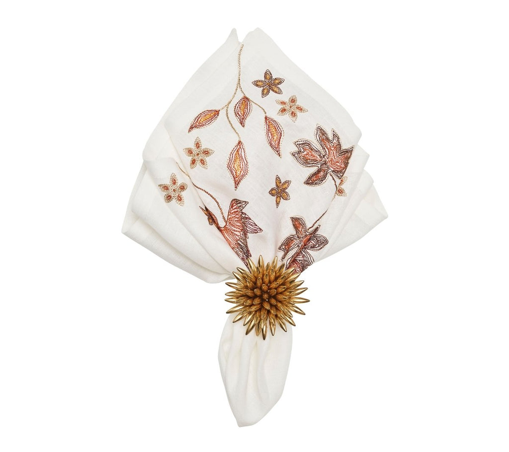 Maple Hues Napkin in White & Multi, Set of 4 Kim Seybert
