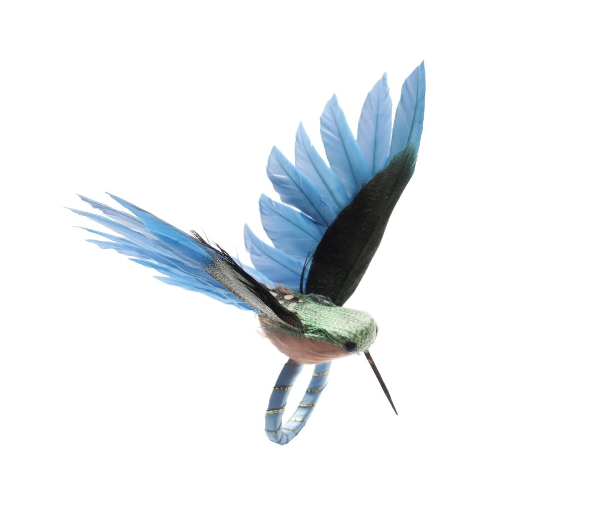 Humm Napkin Ring in Blue & Green Set of 4 by Kim Seybert