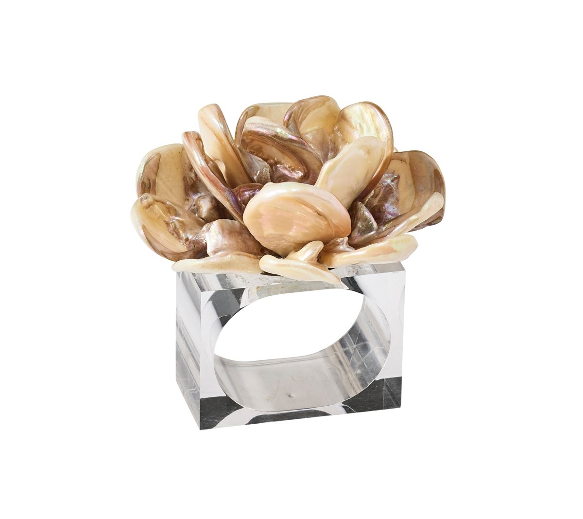 Tahiti Napkin Ring in Natural Set of 4 by Kim Seybert