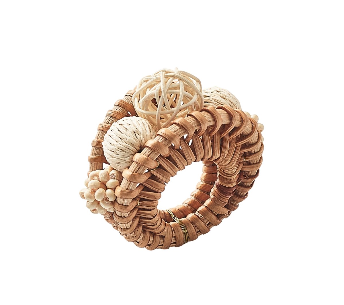 Playa Napkin Ring in Natural Set of 4 by Kim Seybert
