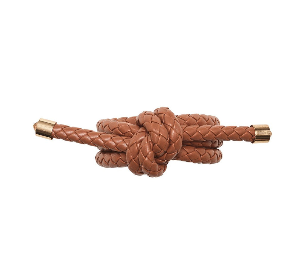 Rope Knot Napkin Ring in Brown by Kim Seybert