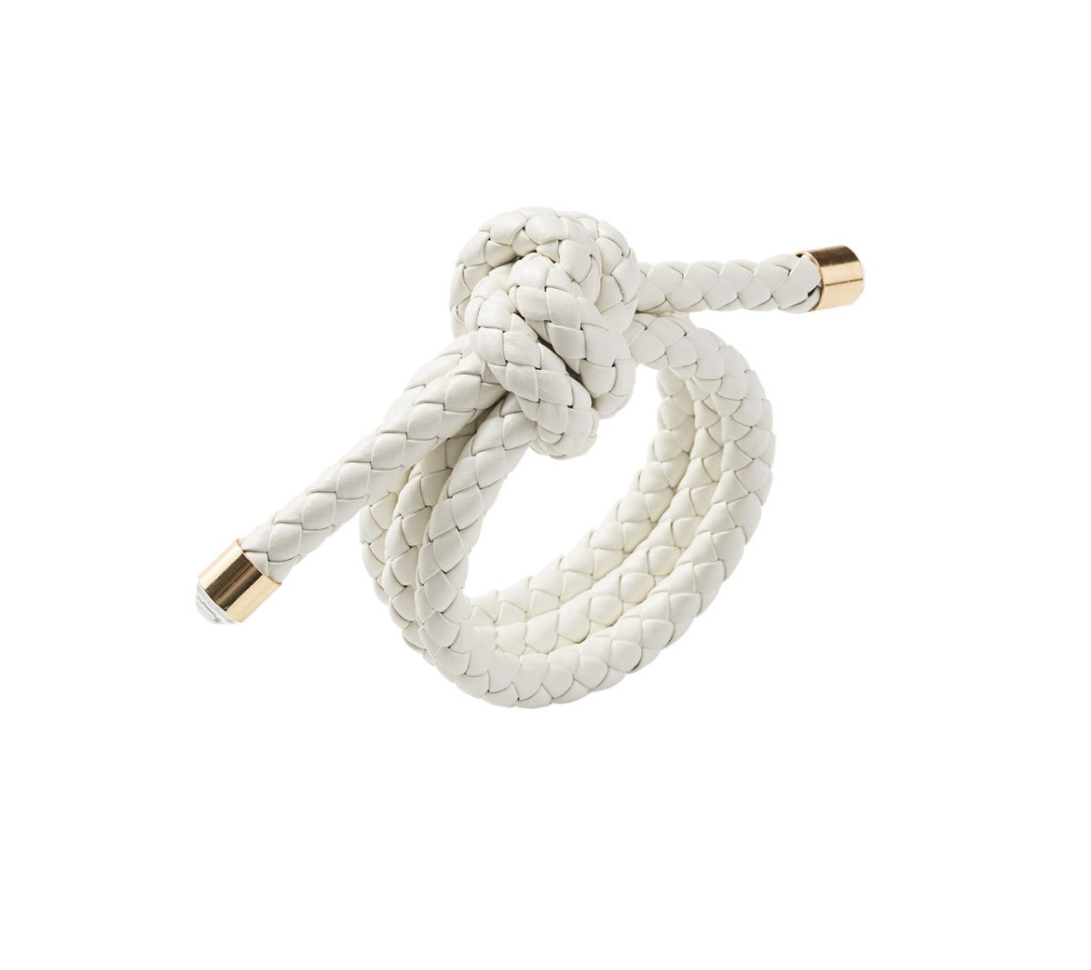 Rope Knot Napkin Ring in White by Kim Seybert