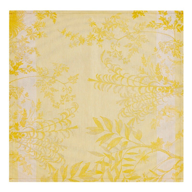 Jardin d'eden yellow napkin by le jacquard français