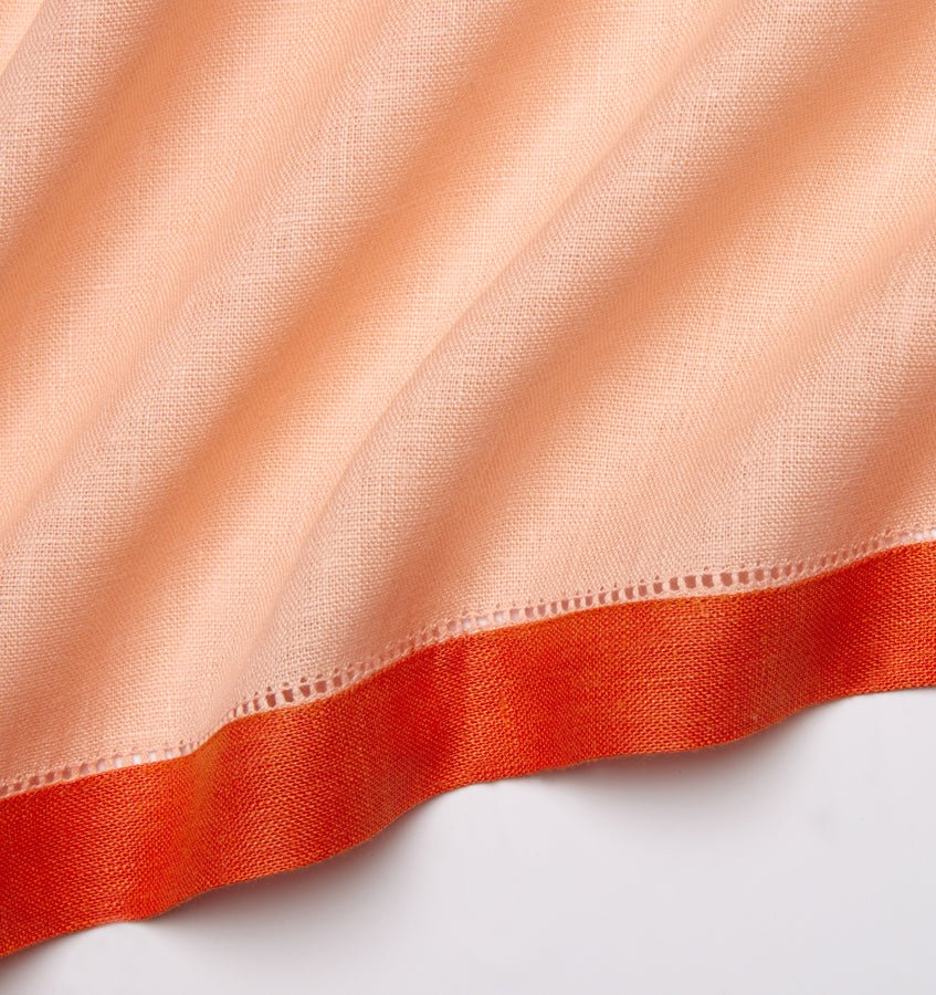 Roma Cameo and Tangerine Napkins by Sferra Fine Linens