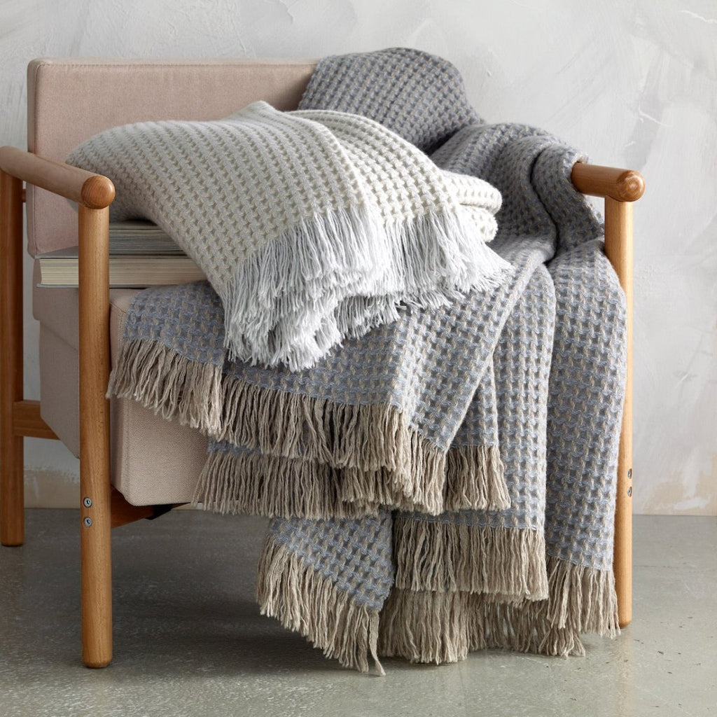 Cleo Cashmere Oversized Throw Blanket by Matouk
