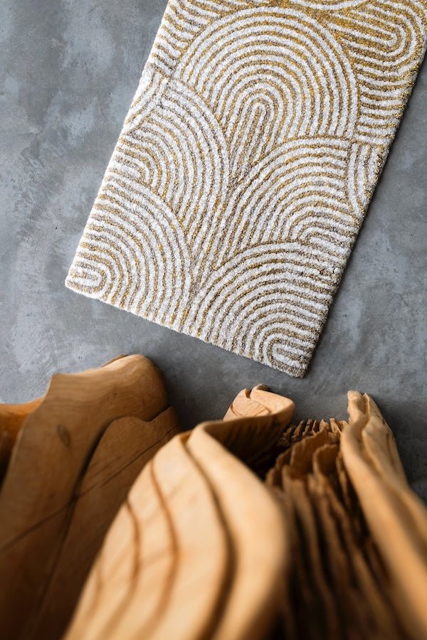 Petal Bath Rug in Linen 770 by Abyss Habidecor