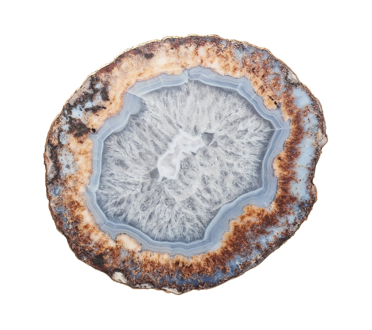 Strata Placemat in Beige Taupe & Gray Set of 4 by Kim Seybert