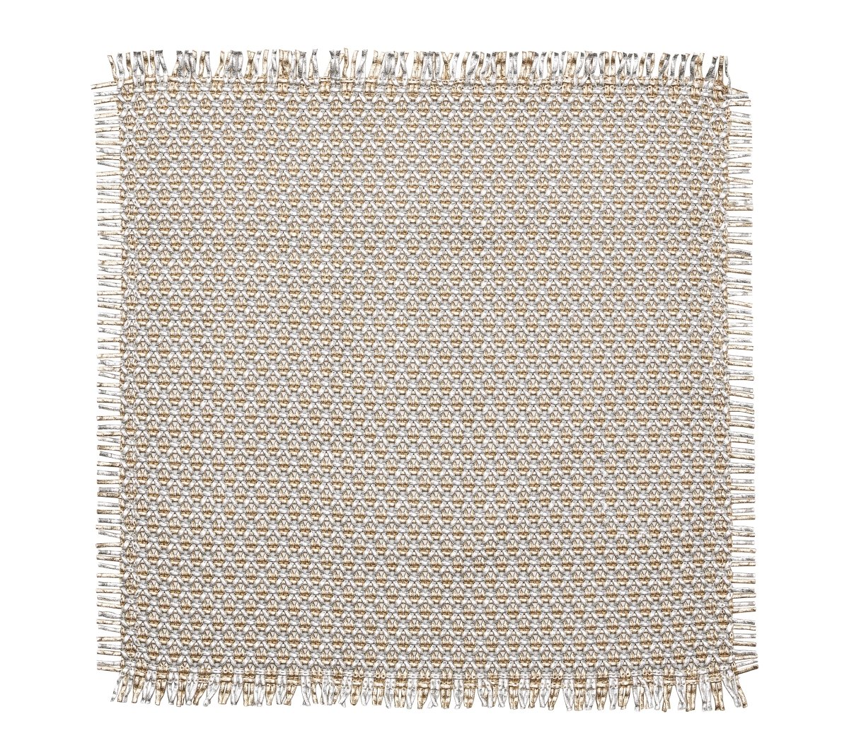 Fringe Placemat in Gold & Silver Set of 4 by Kim Seybert