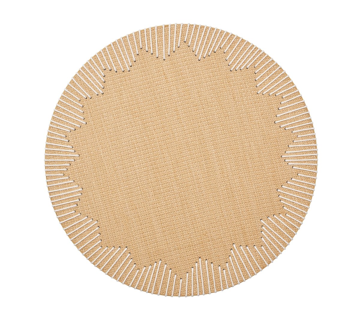 Dream Weaver Placemat in Natural & White Set of 4 by Kim Seybert