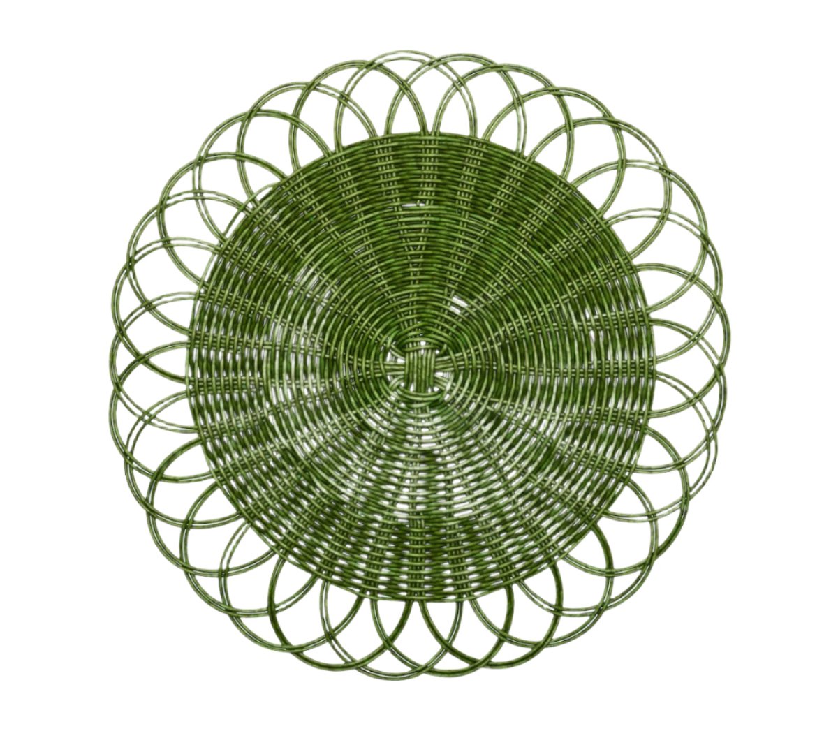 Alfresco Placemats Set of 4 in Green by Kim Seybert