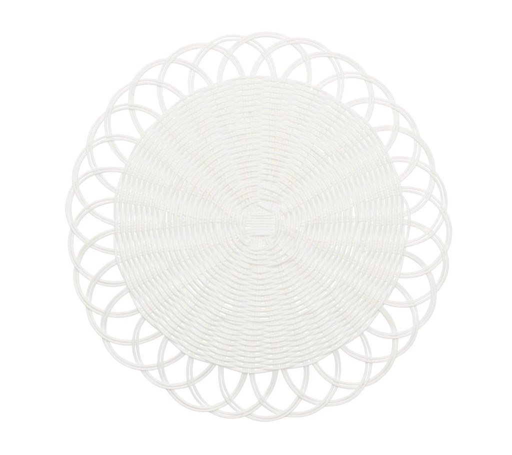 Alfresco Placemats Set of 4 in White by Kim Seybert